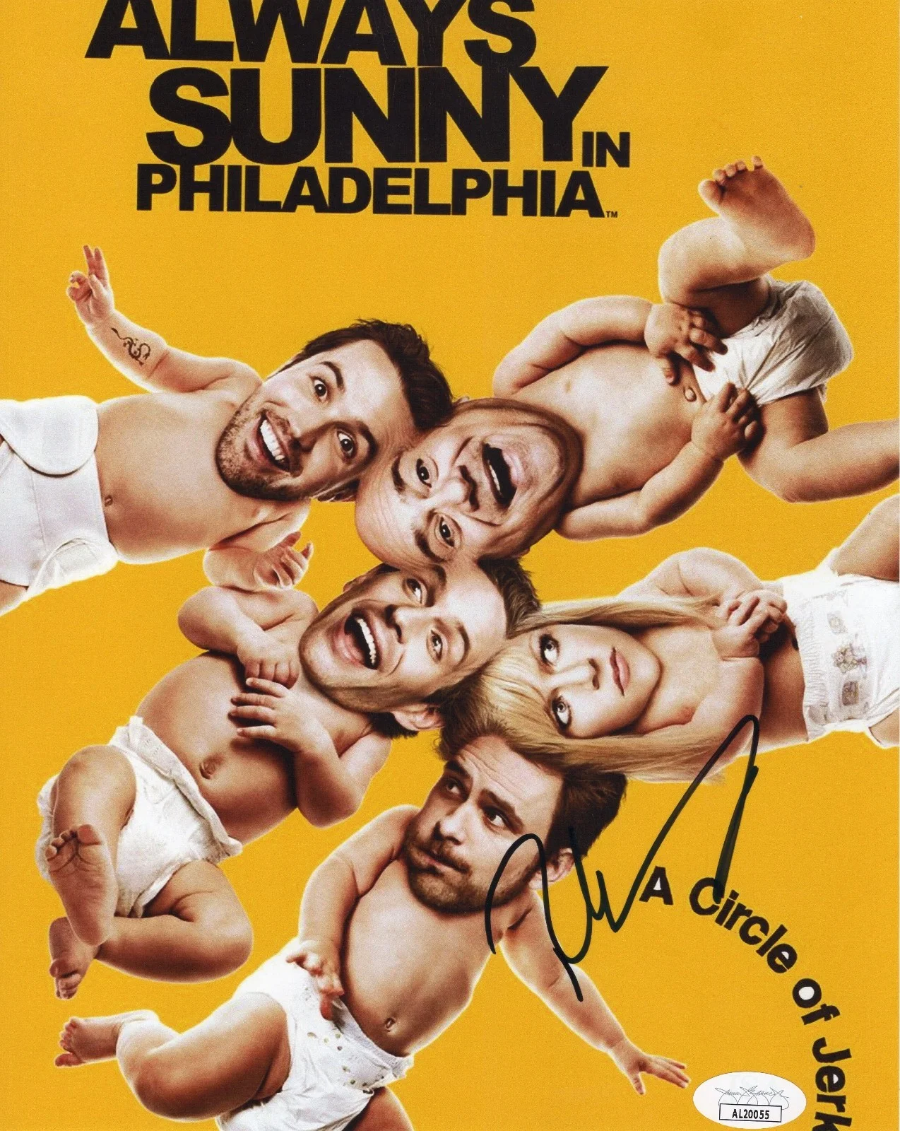 Always Sunny Cast Signed Photos x4 Charlie Day Rob Mac Kaitlin Glenn JSA PSA COA, изображение 3