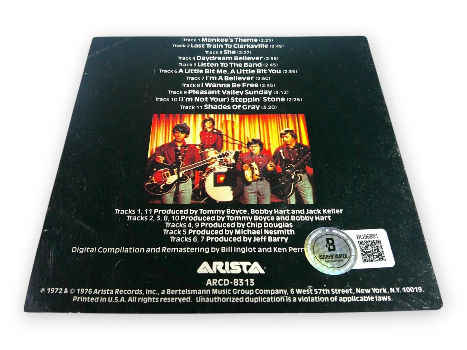 Micky Dolenz Signed Autographed CD Booklet The Monkees Greatest Hits BAS BU96881, изображение 2