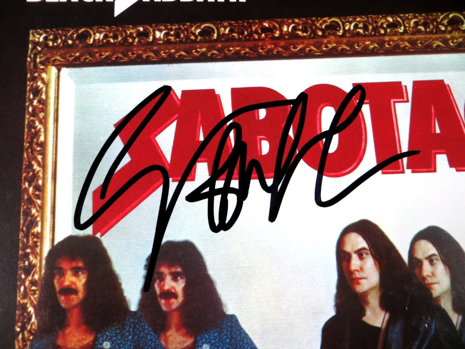 Geezer Butler Signed Autographed Album Cover Black Sabbath Sabotage BAS BU81818, изображение 2