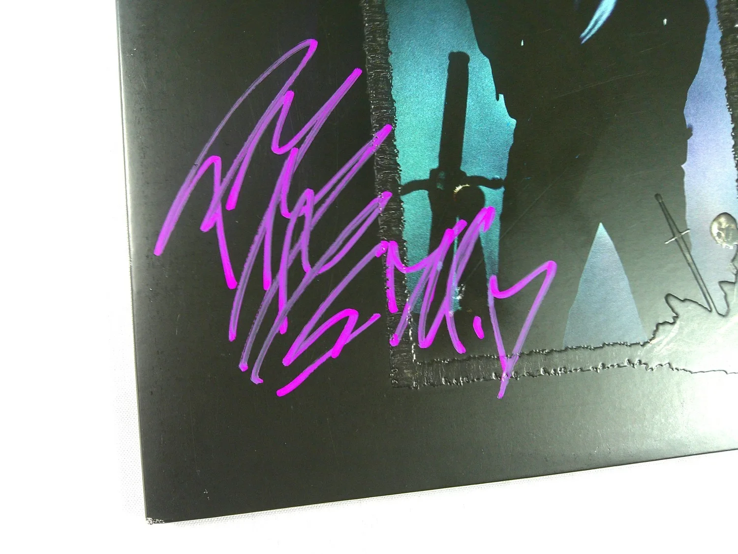 Post Malone Signed Autograph Record Album Cover Hollywood's Bleeding JSA CJ07698, изображение 3