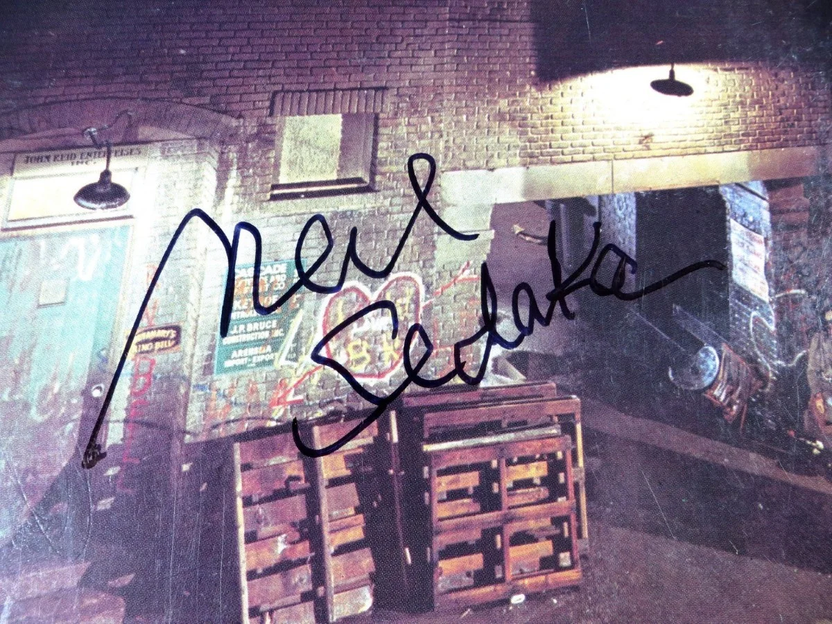 Neil Sedaka Signed Autographed Record Album Cover The Hungry Years BAS BU81816, изображение 2