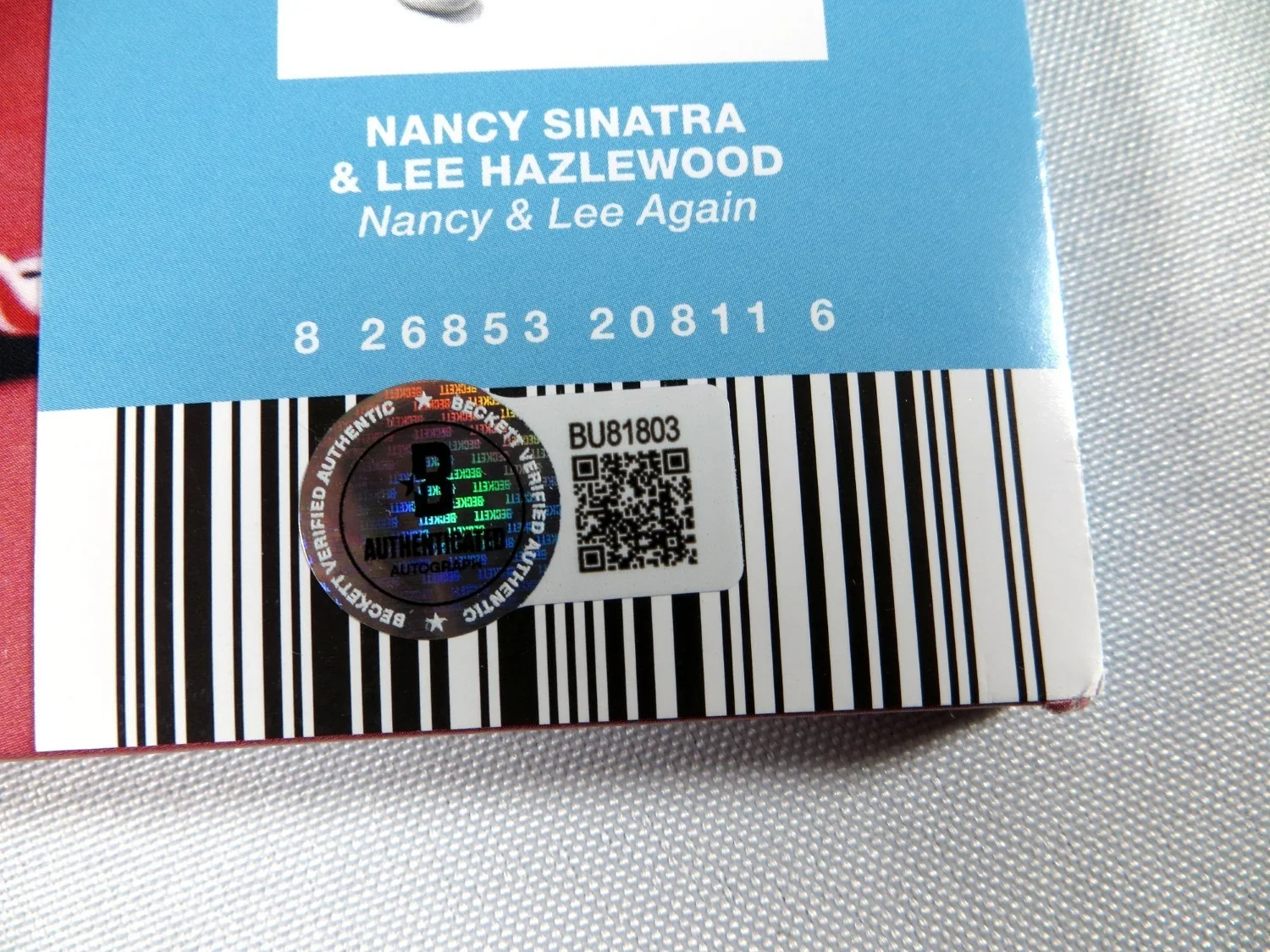 Nancy Sinatra Signed Autographed Record Album Cover Singles/Demos/Rarities BAS, изображение 3