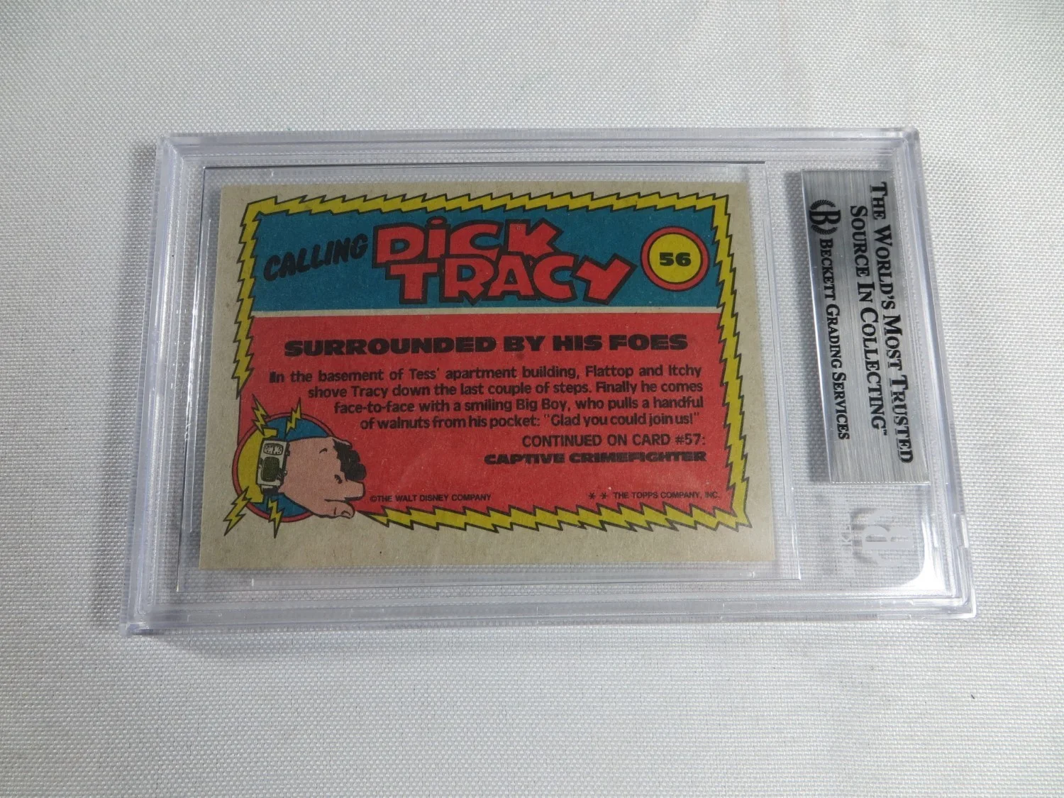 Al Pacino — Al Pacino Signed Autographed Trading Card Dick Tracy 1990 Topps #56 BAS 0649, изображение 3