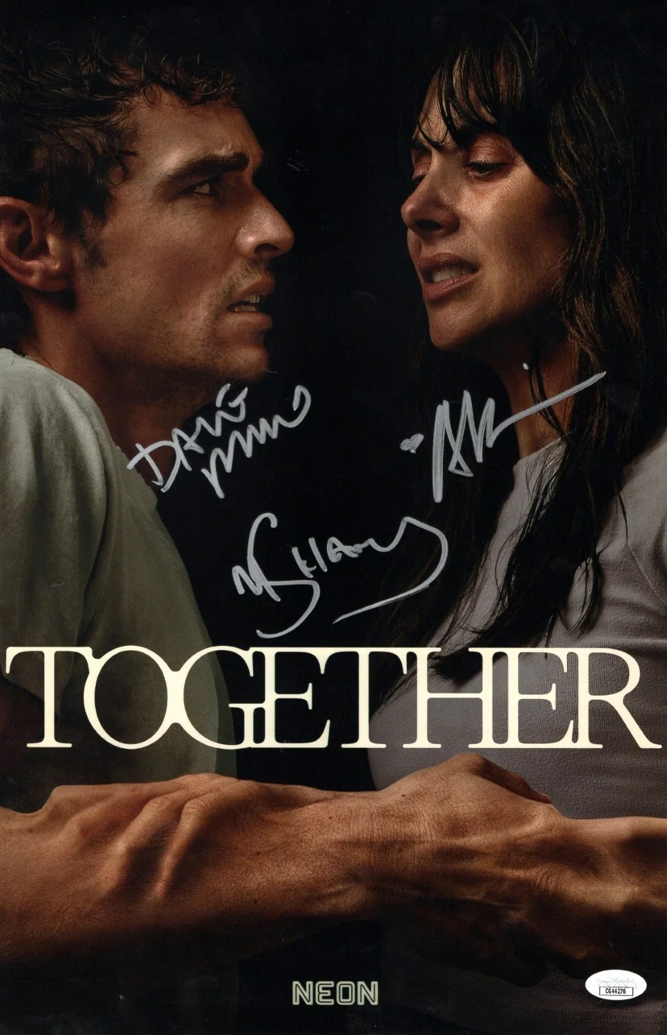 Alison Brie, Dave Franco, Michael Shanks — Together Signed Autographed 11X17 Photo Alison Brie Franco Shanks JSA CG44276