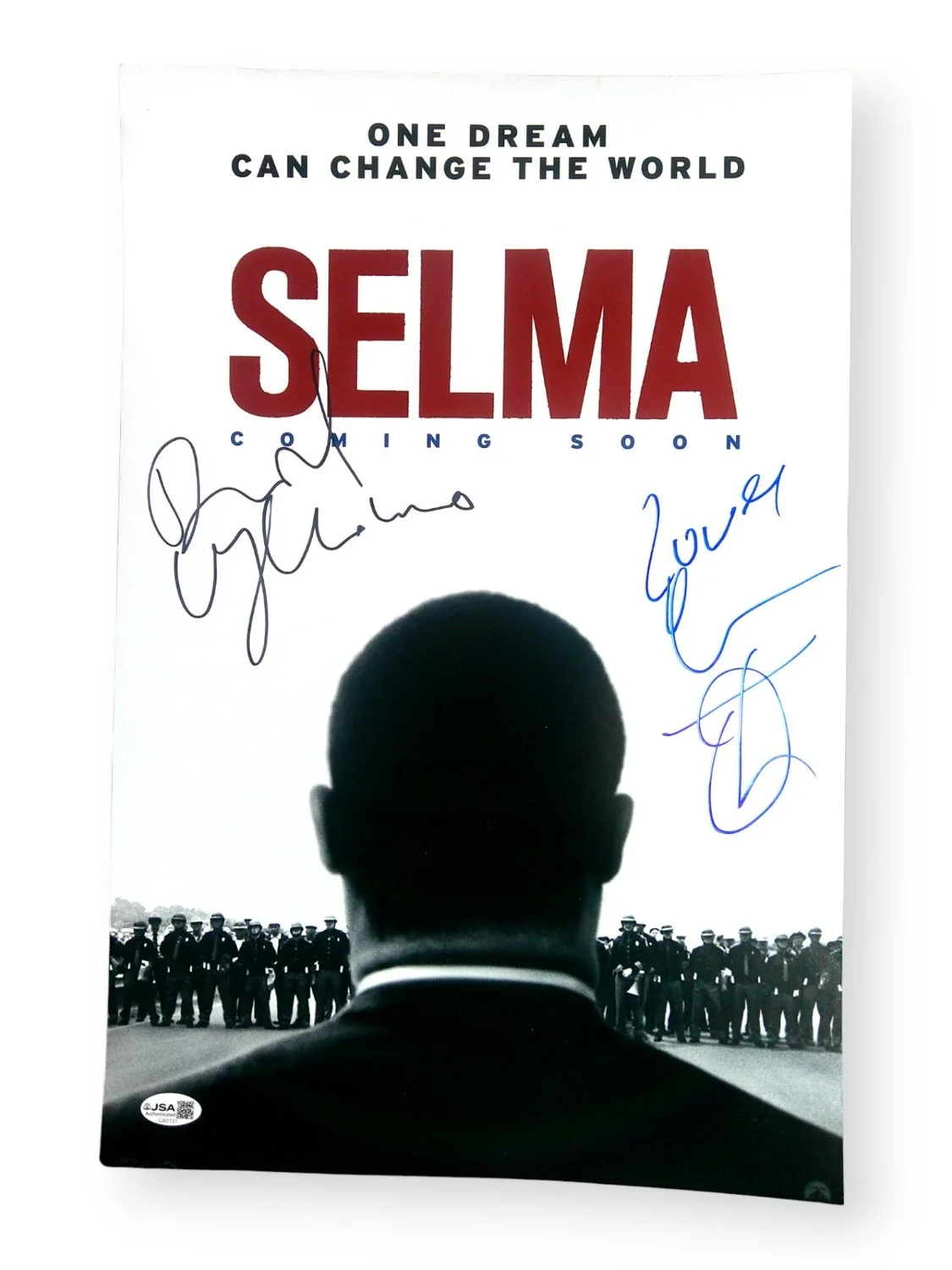 Common, David Oyelowo — Common David Oyelowo Dual Signed Autographed 12X18 Photo Selma JSA CJ07721