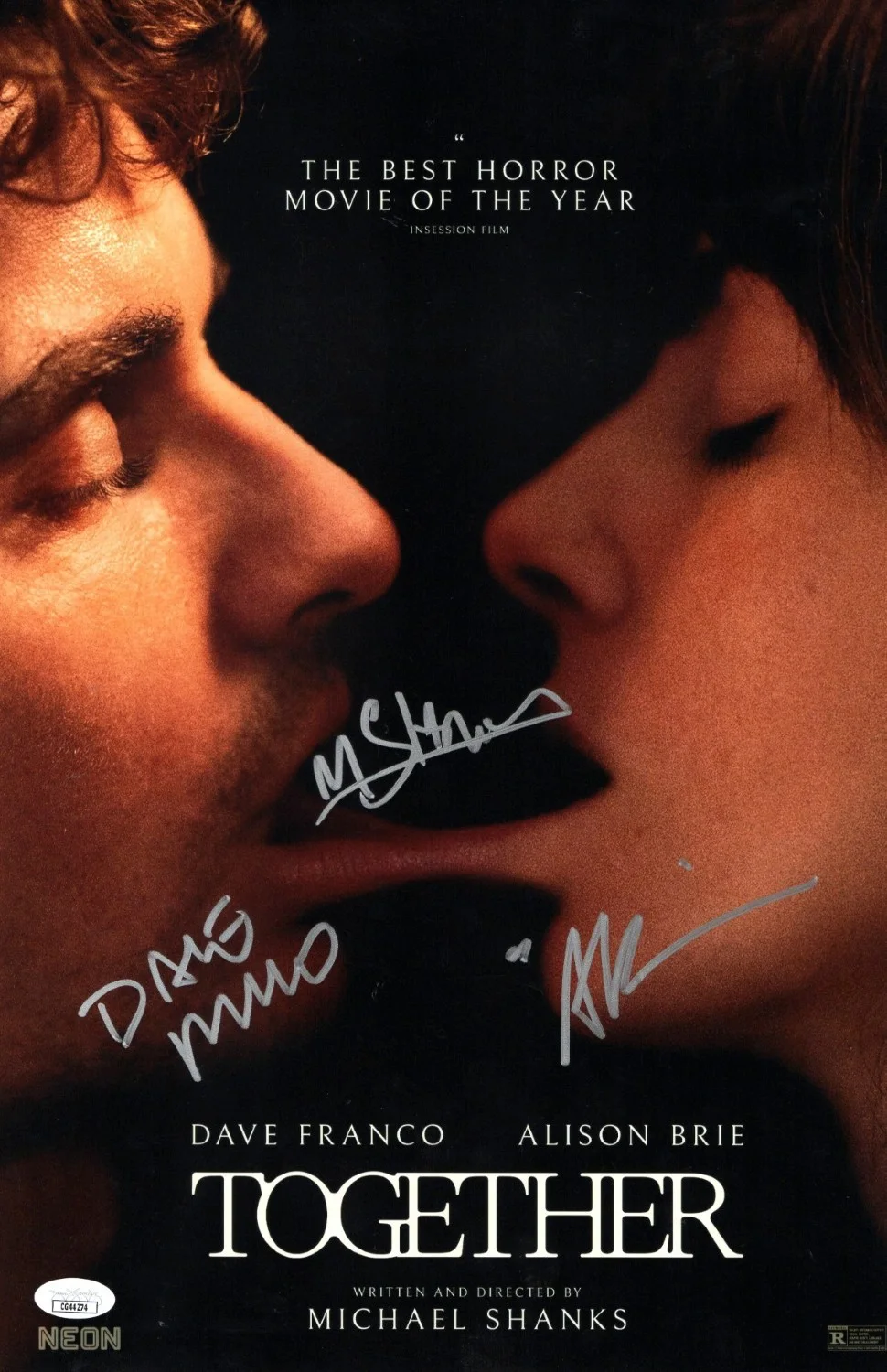 Alison Brie, Dave Franco, Michael Shanks — Together Signed Autographed 11X17 Photo Alison Brie Franco Shanks JSA CG44274