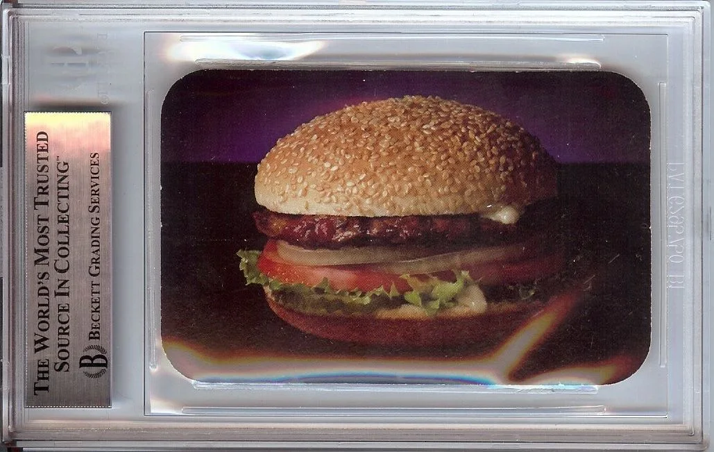 Carl Karcher — Carl Karcher Signed Autographed Business Card Carl's Jr Guest Card BAS 3108, image 2