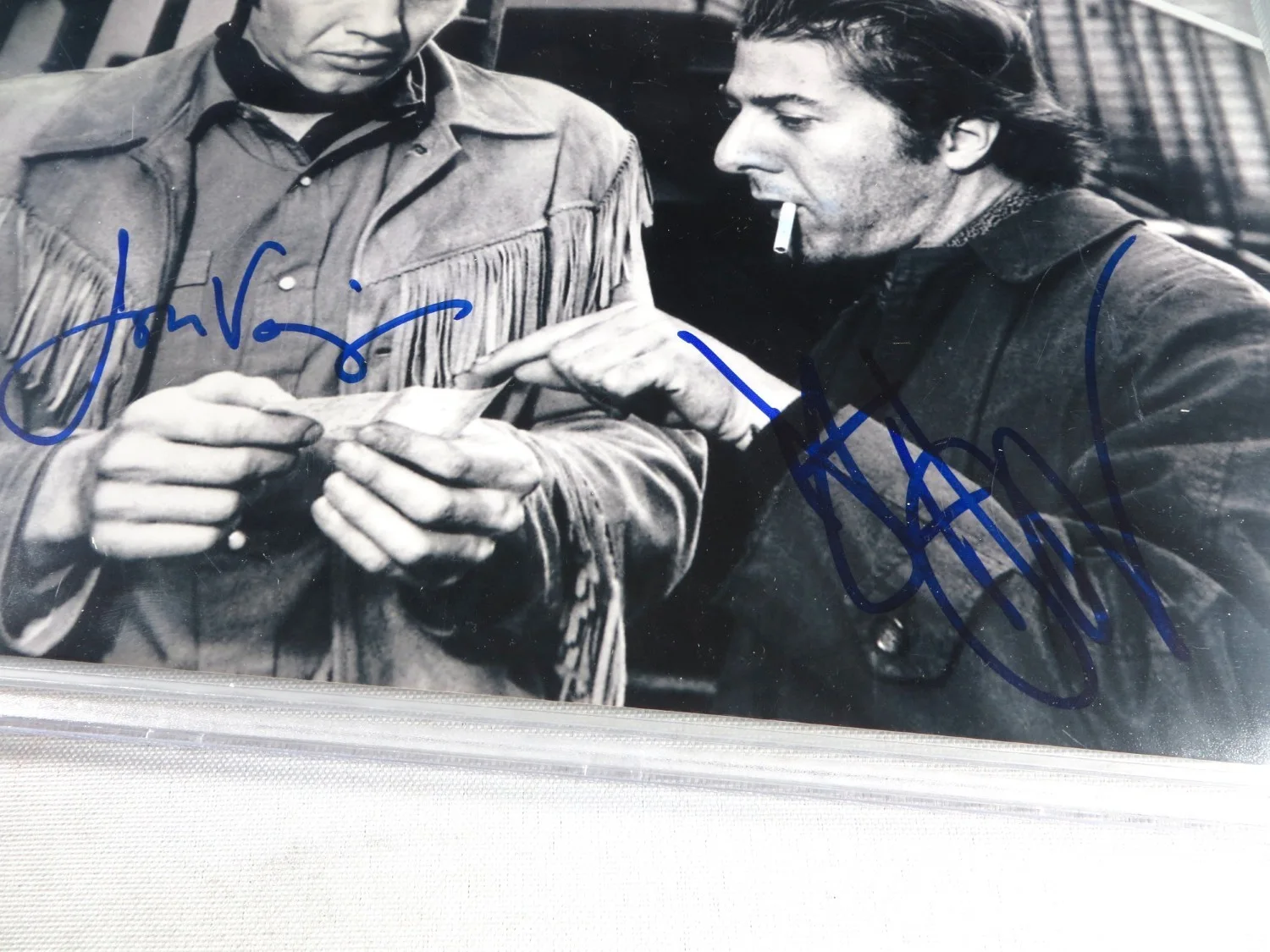 Dustin Hoffman, Jon Voight — Dustin Hoffman Jon Voight Dual Signed Autographed 8X10 Photo Auto Grade 10 BAS, image 2