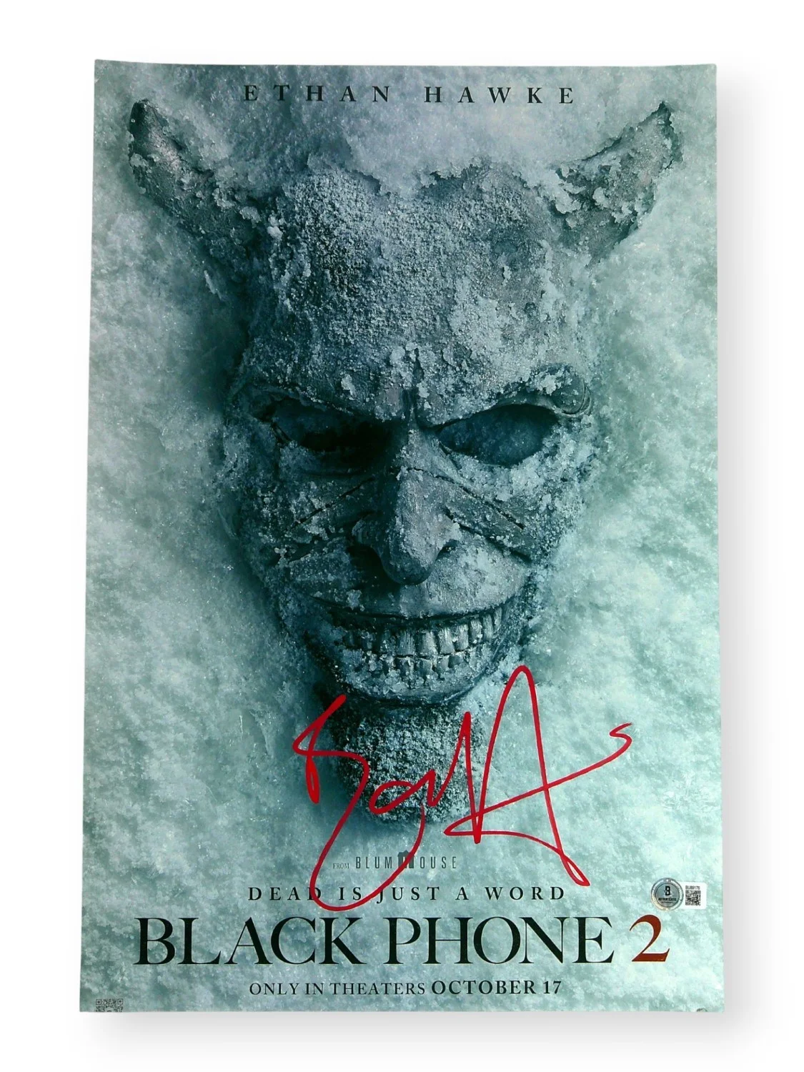 Ethan Hawke — Ethan Hawke Signed Autographed 12X18 Photo Black Phone 2 Poster BAS BU89176