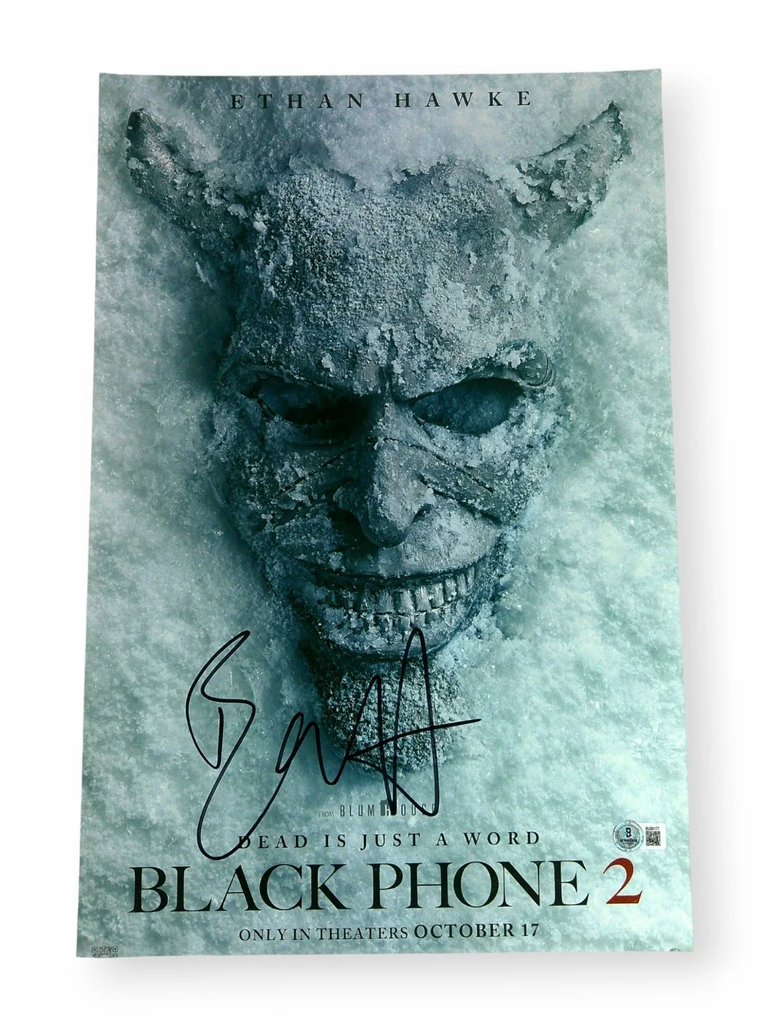 Ethan Hawke — Ethan Hawke Signed Autographed 12X18 Photo Black Phone 2 Poster BAS BU89177