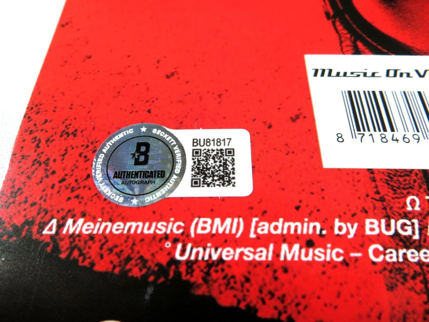 Danny Trejo — Danny Trejo Signed Autographed Album Cover Machete Kills "Machete" BAS BU81817, изображение 3