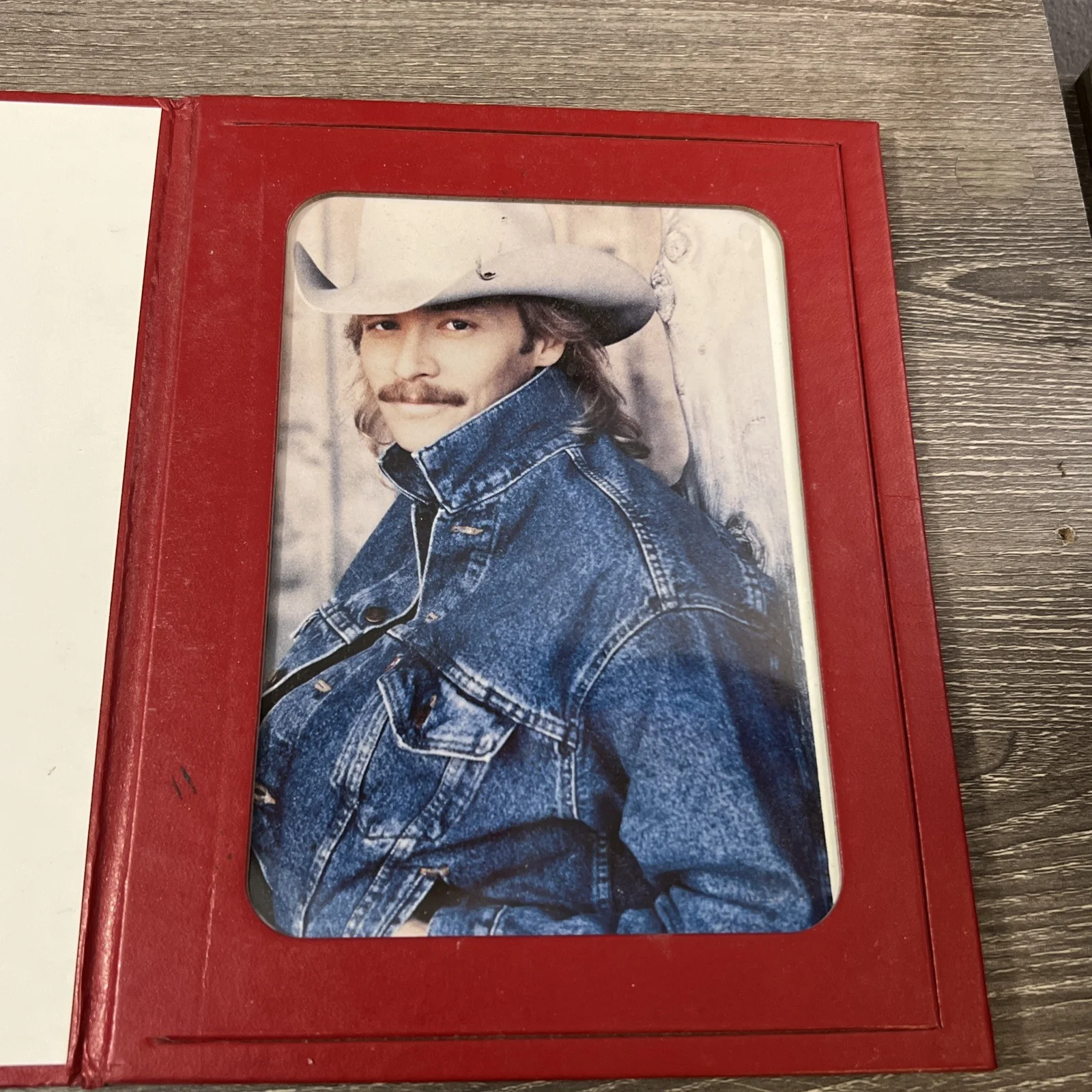 Vintage ALAN JACKSON country music autographed Photo Frame Book with Photo, изображение 2