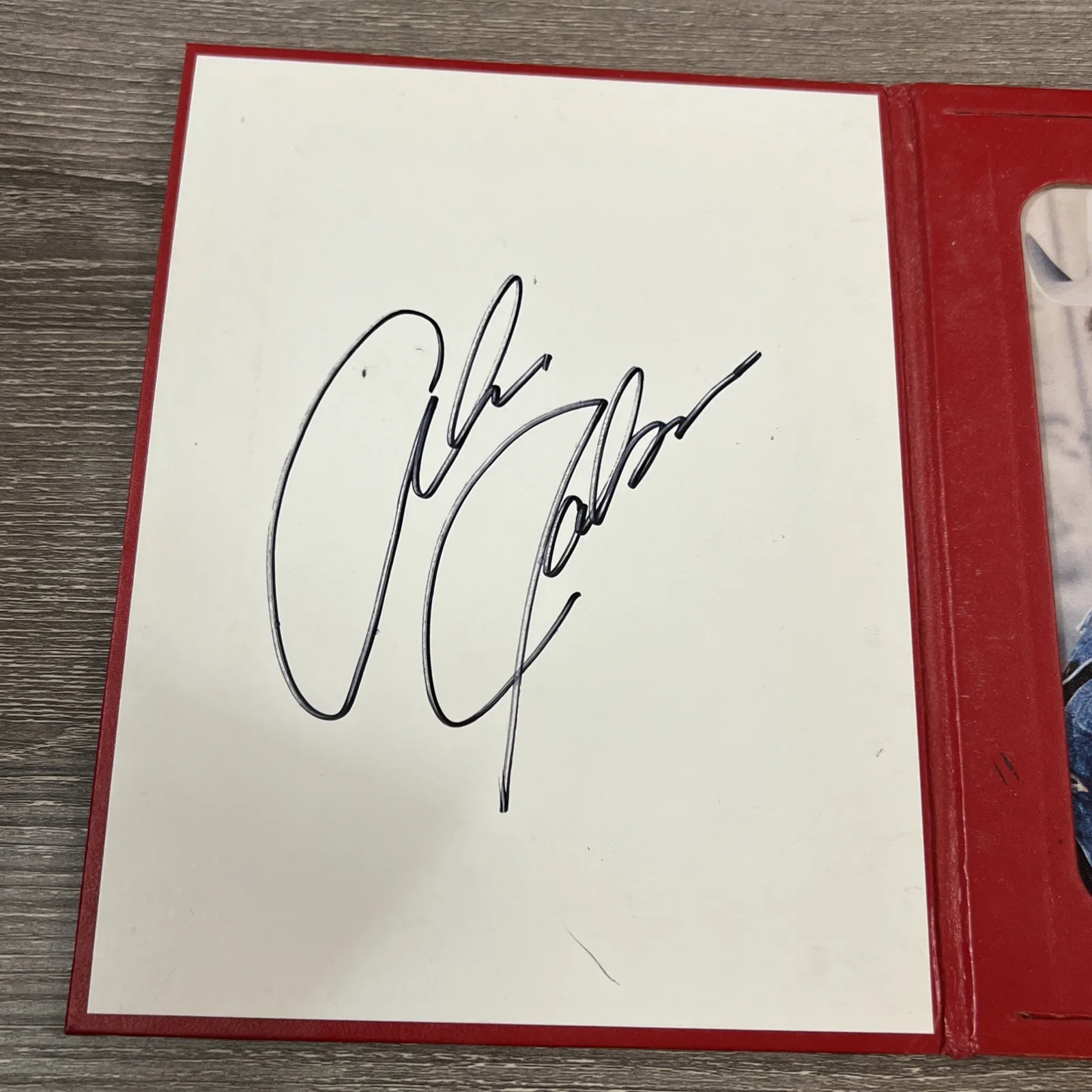 Vintage ALAN JACKSON country music autographed Photo Frame Book with Photo, изображение 3