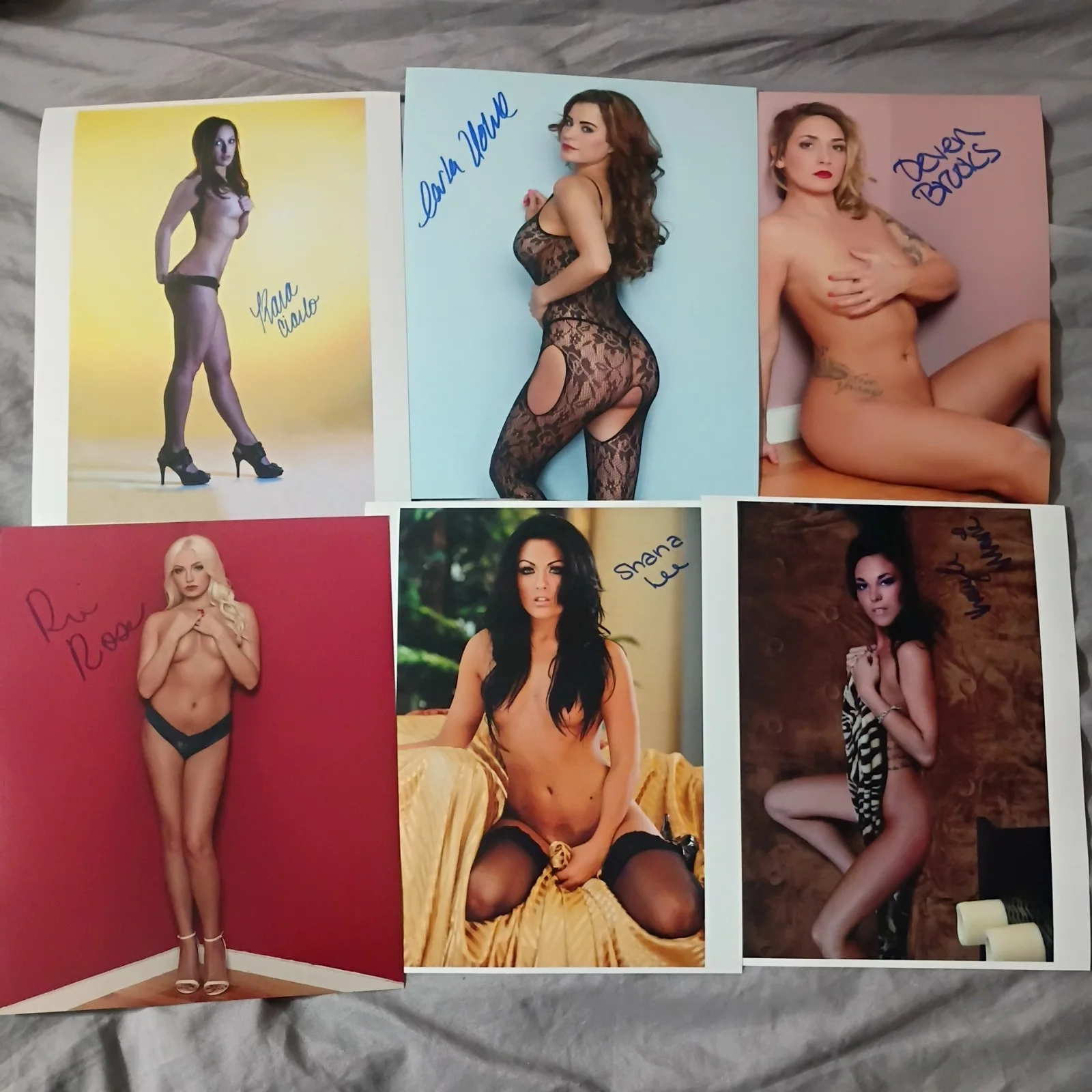 Selena Riviera — Autographed Signed 8x10 Photo Autograph World lot of 6