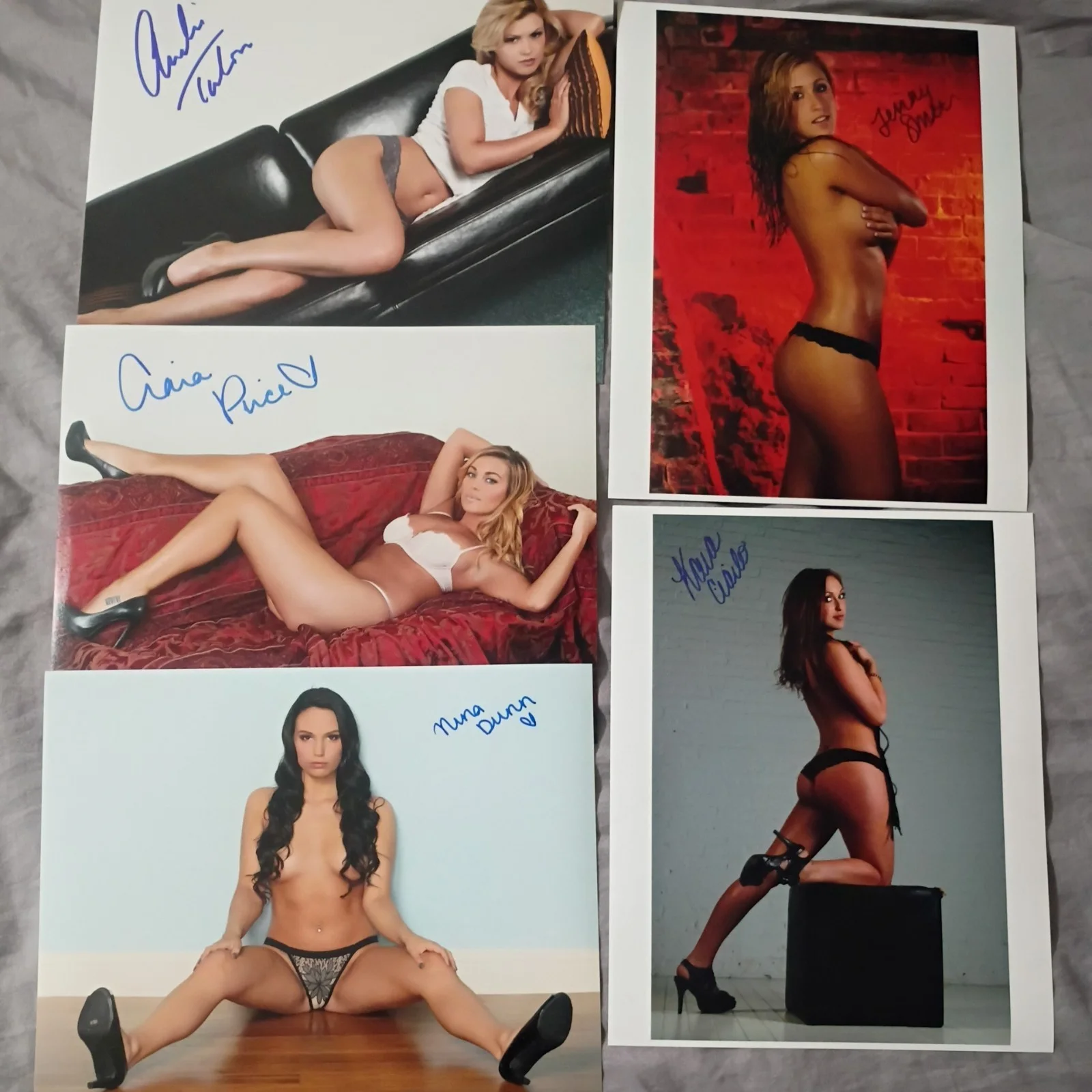 Selena Riviera — Autographed Signed 8x10 Photo Autograph World lot of 5