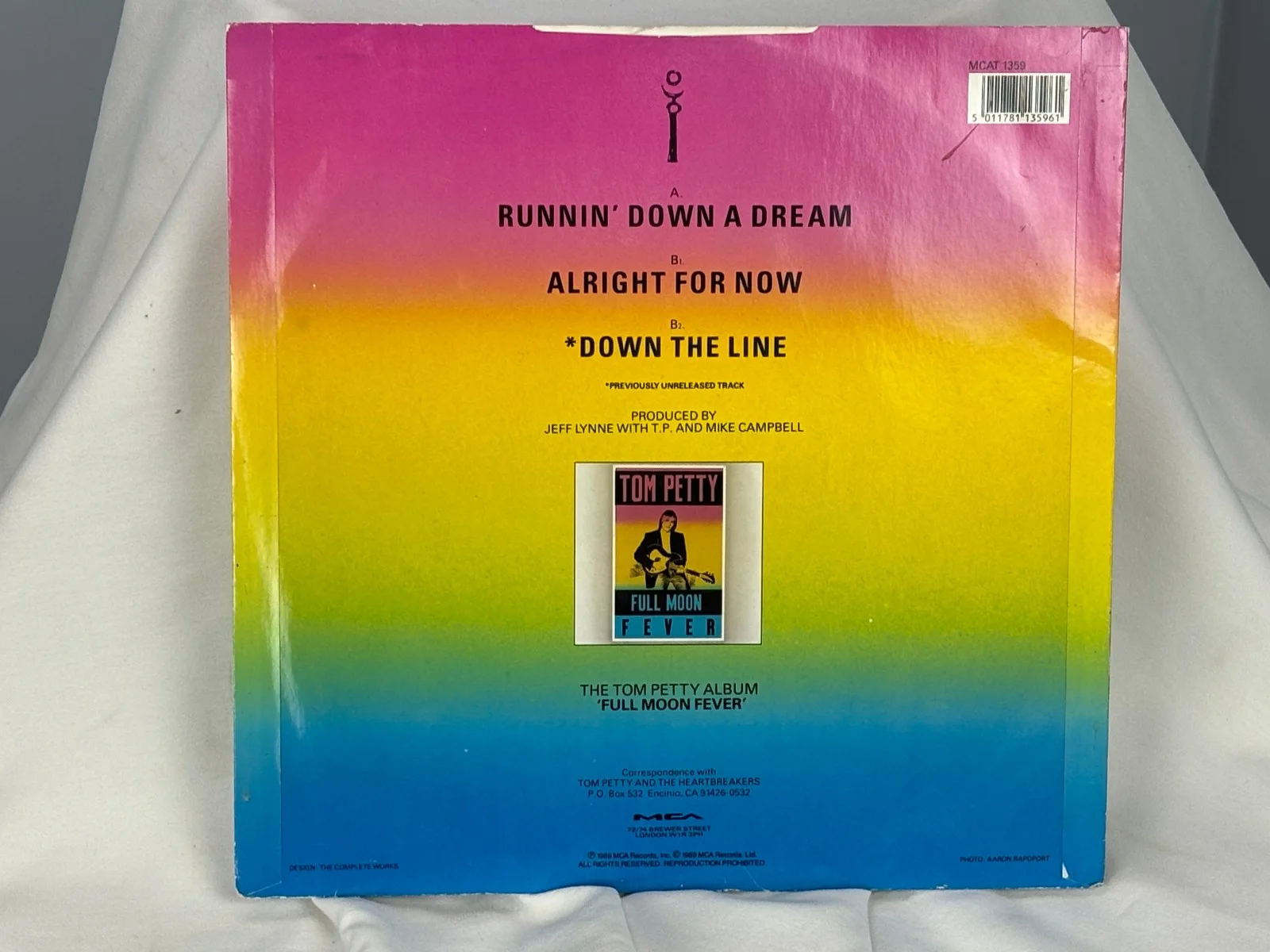 Tom Petty Autographed “Runnin’ Down a Dream” EP – Signed EP Cover – COA Included, image 3