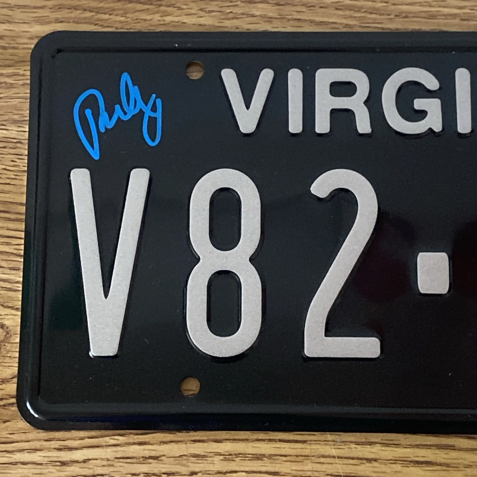 Paul Wesley — Paul Wesley Autographed License Plate Vampire Diaries Stefan’s Porsche, изображение 2