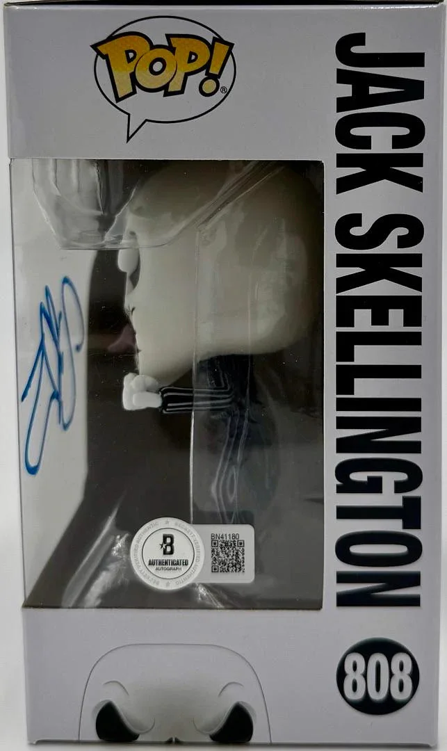 Tim Burton Signed Funko#808 Jack Skellington (Nightmare Before Christmas)Beckett, image 3