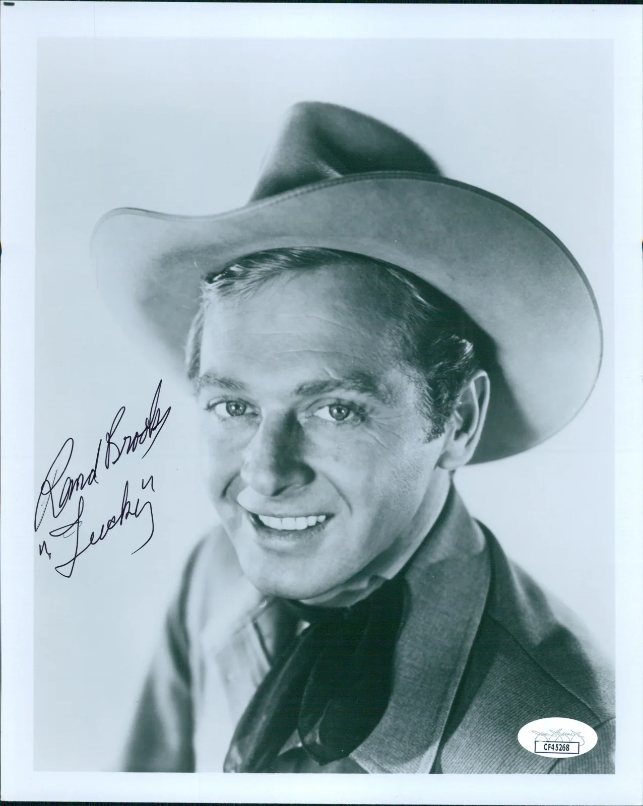 Rand Brooks — Rand Brooks Actor Signed 8x10 Glossy Photo JSA Authenticated