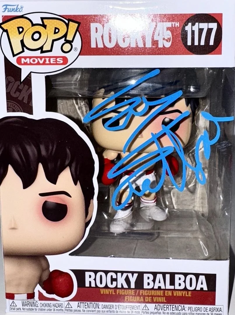 Sylvester Stallone Signed Funko Pop #1177 "Rocky Balboa" - Official Pix COA, image 2