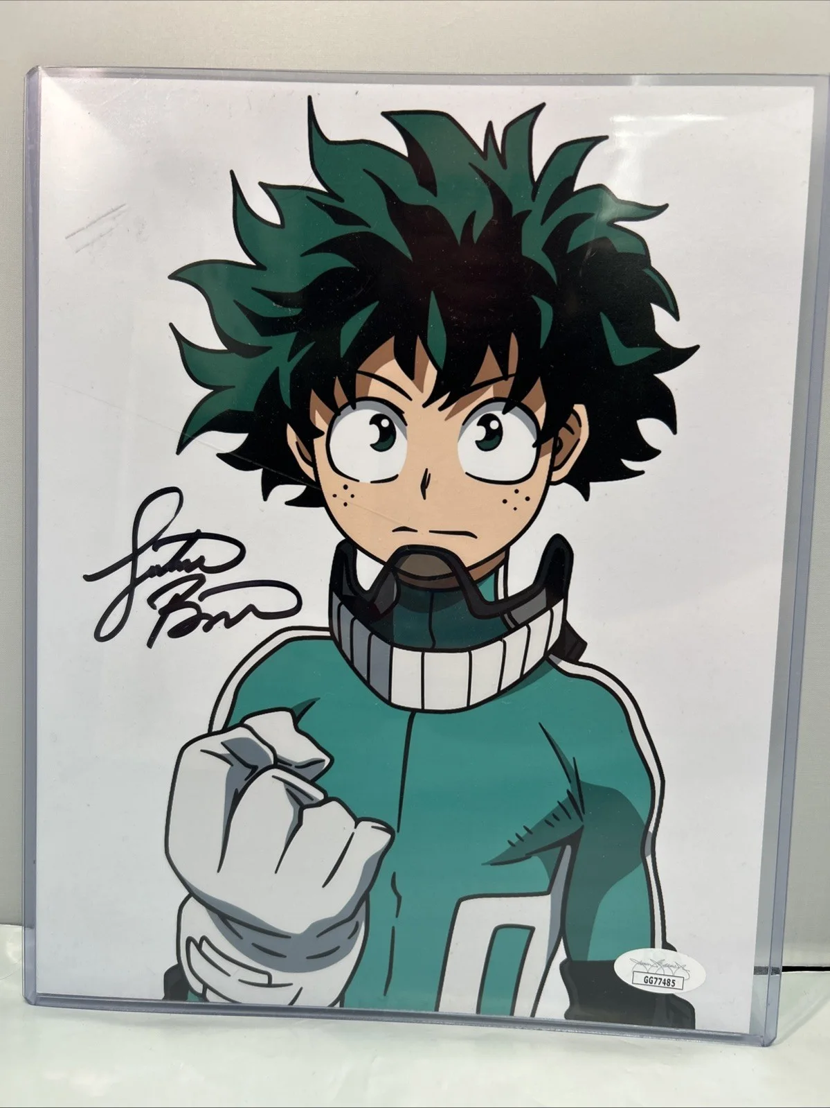 Justin Briner — MHA Deku Justin Briner Signed 8x10 Photo My Hero Academia JSA COA Autograph