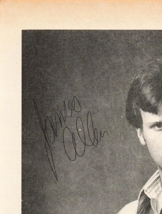 James Allen 1970s Autograph Flyer Photo Hand Signed Country Music Fiddle *P105c, изображение 2