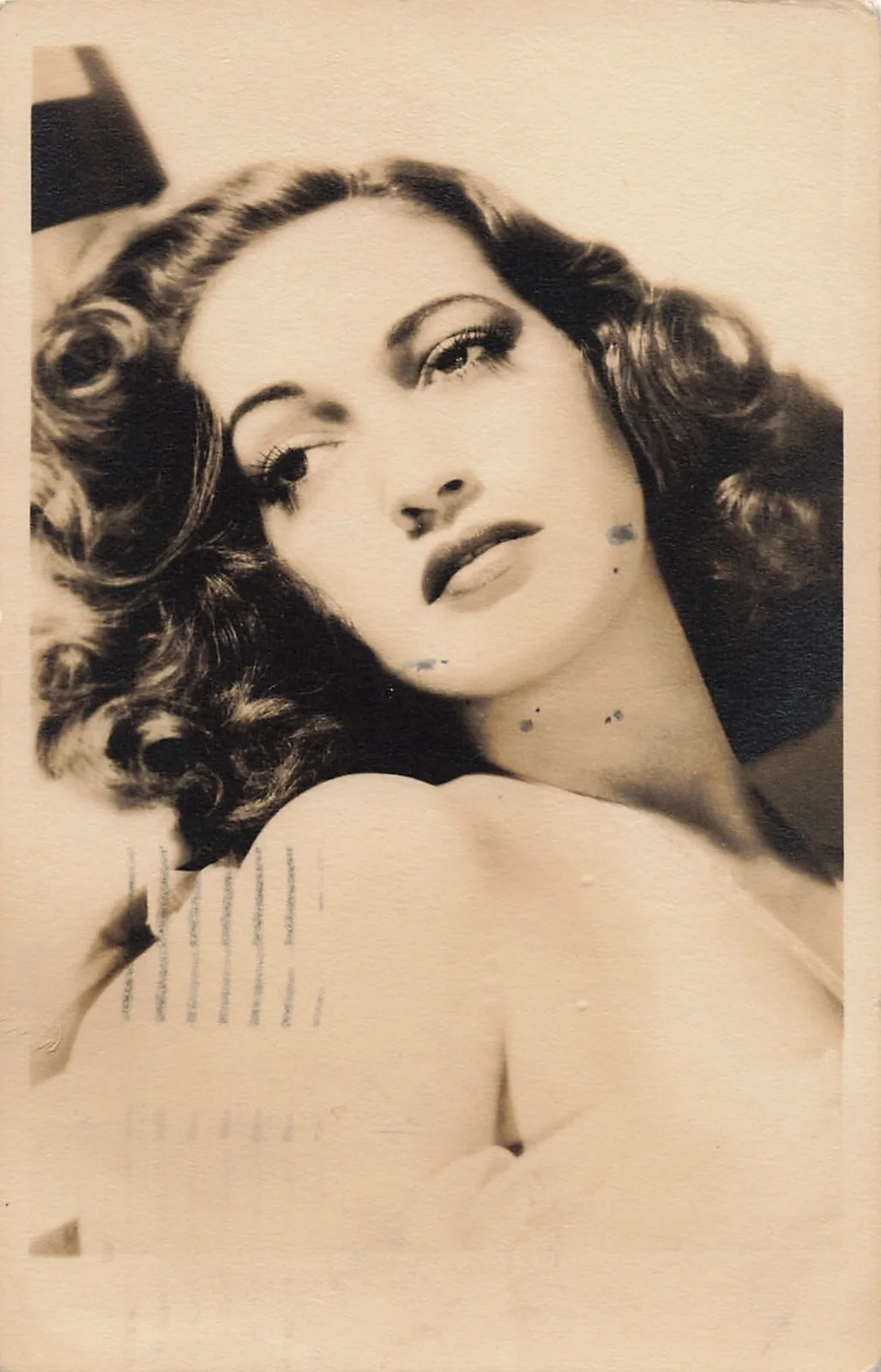 Dorothy Lamour — Dorothy Lamour 1944 Hand Signed Fan Photo Autograph Postcard Dottie *Am4c