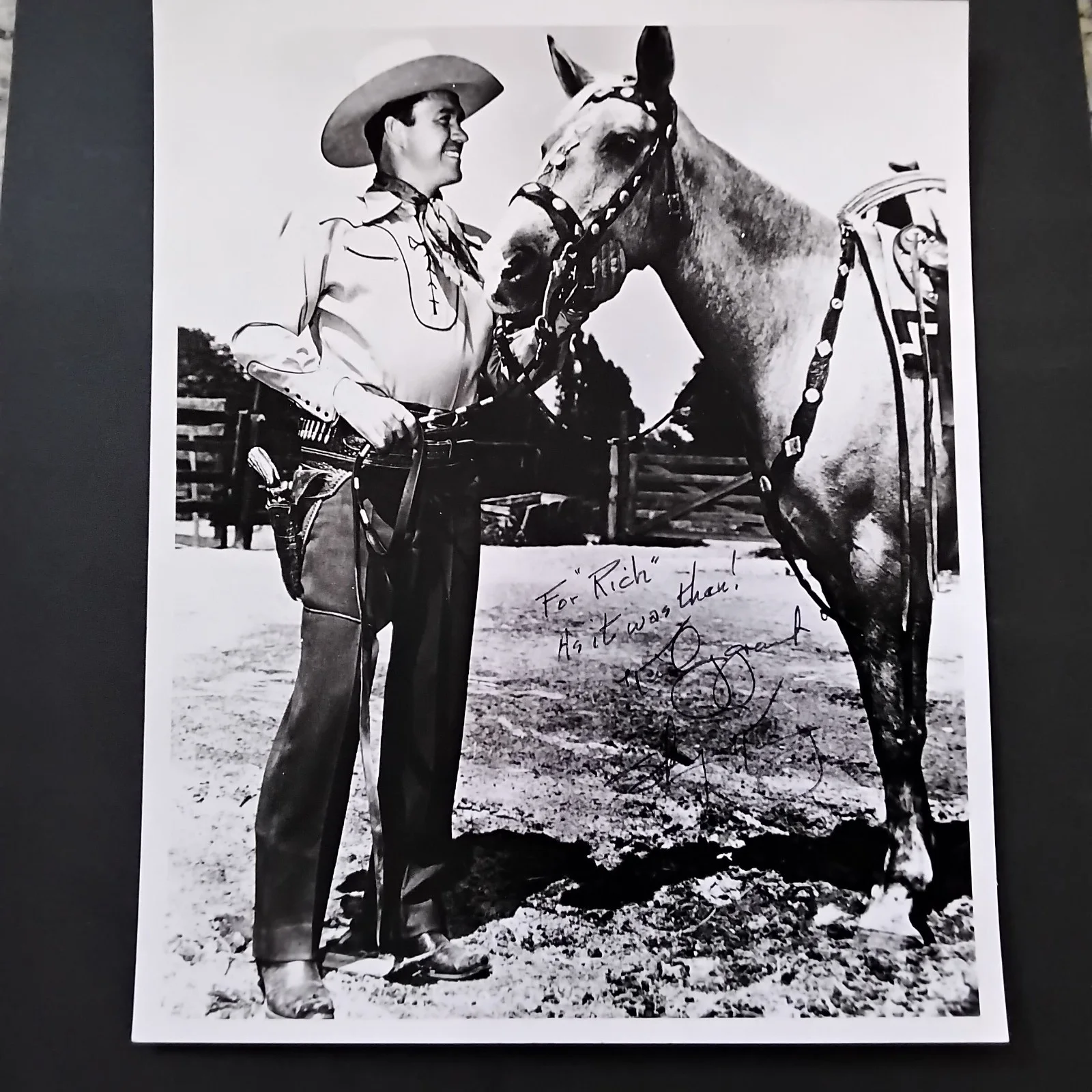 Kirby Grant Signed Photo 40s Movie TV Actor Sky King Bullet Code 3 Mesquiteers, изображение 2