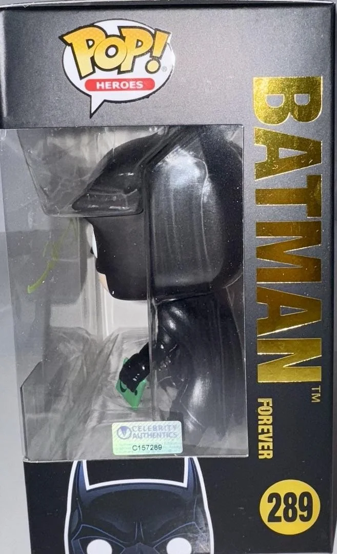 Val Kilmer Signed Funko Pop #289 Batman 80 Years - Celebrity Authentics #01, изображение 3