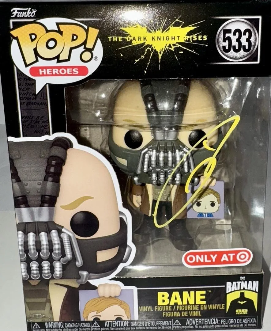 Tom Hardy Signed Funko Pop #533 "Bane" (Dark Knight Rises) - Beckett COA #03, изображение 2
