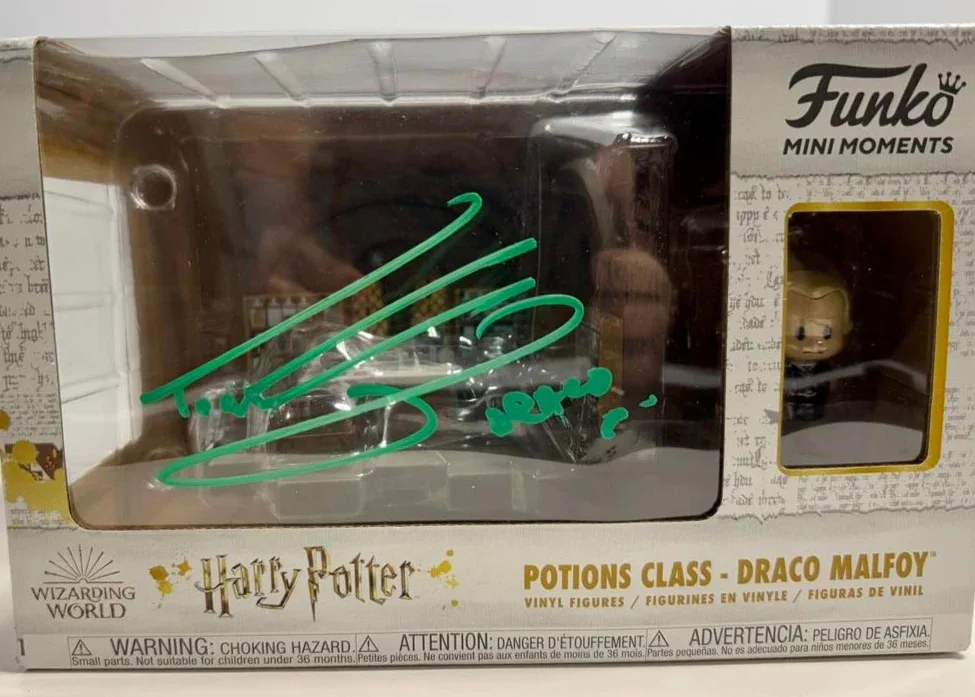 Tom Felton Signed Funko "Draco Malfoy" Harry Potter w/Character Name-JSA COA, image 3