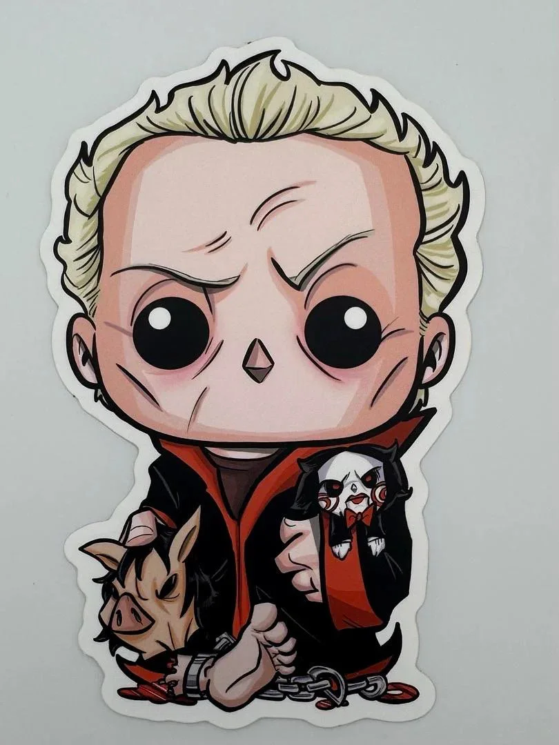 Tobin Bell "Jigsaw" signed Funko #1820 (Saw) w/quote and character name-JSA COA, image 5