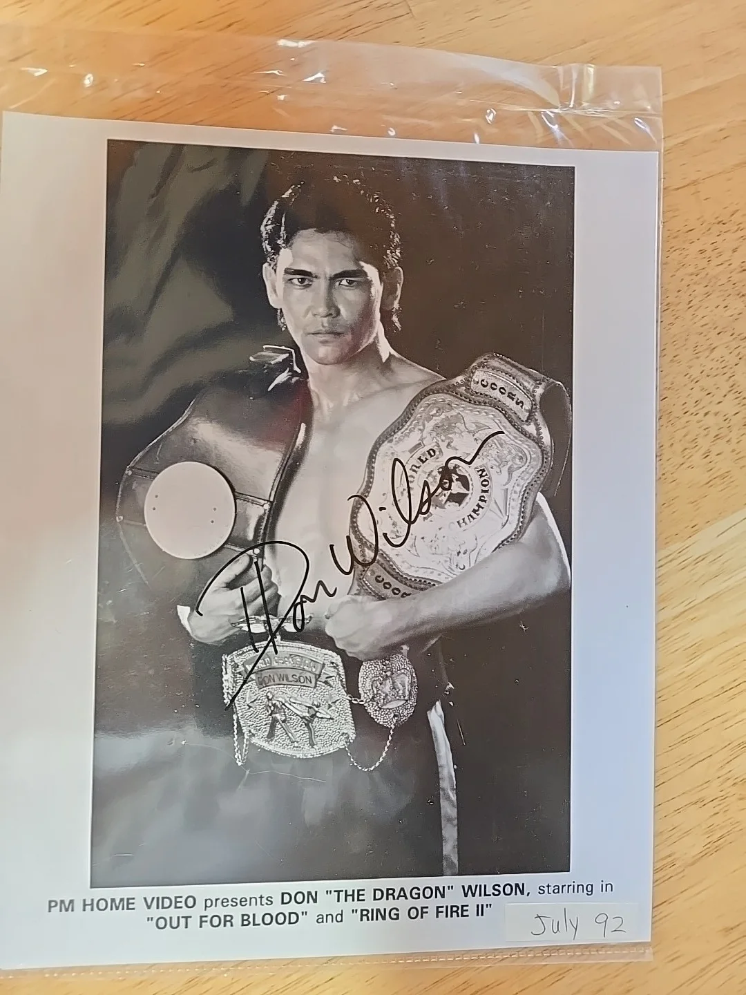 Don The Dragon Wilson — Don "The Dragon" Wilson Signed Autograph 8x10 Photo Martial Arts Kickboxer, изображение 3