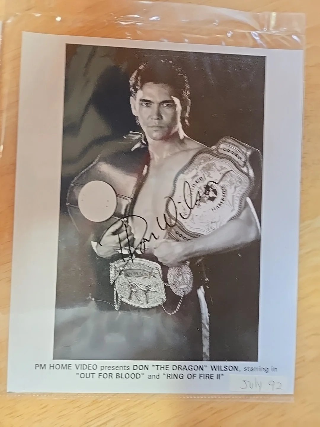 Don The Dragon Wilson — Don "The Dragon" Wilson Signed Autograph 8x10 Photo Martial Arts Kickboxer, изображение 4