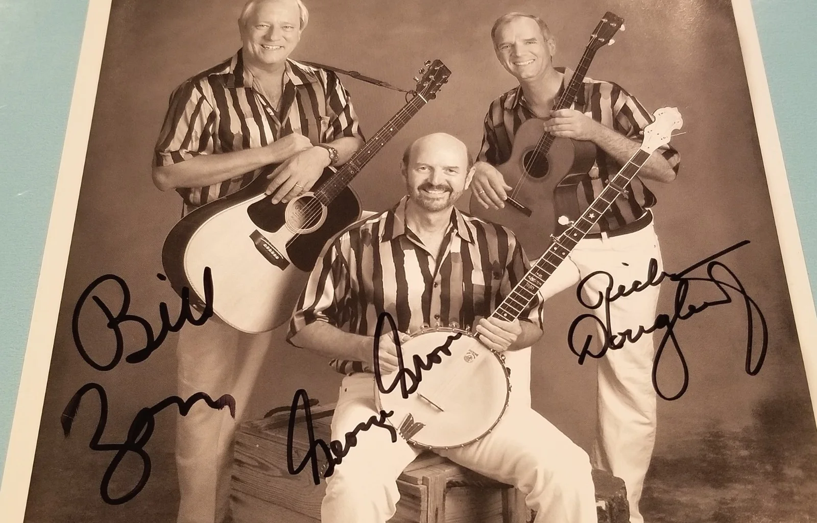 The Kingston Trio — The Kingston Trio Folk Band Signed Autographed 8 x 10 Photo Zorn Grove Dougherty, изображение 2