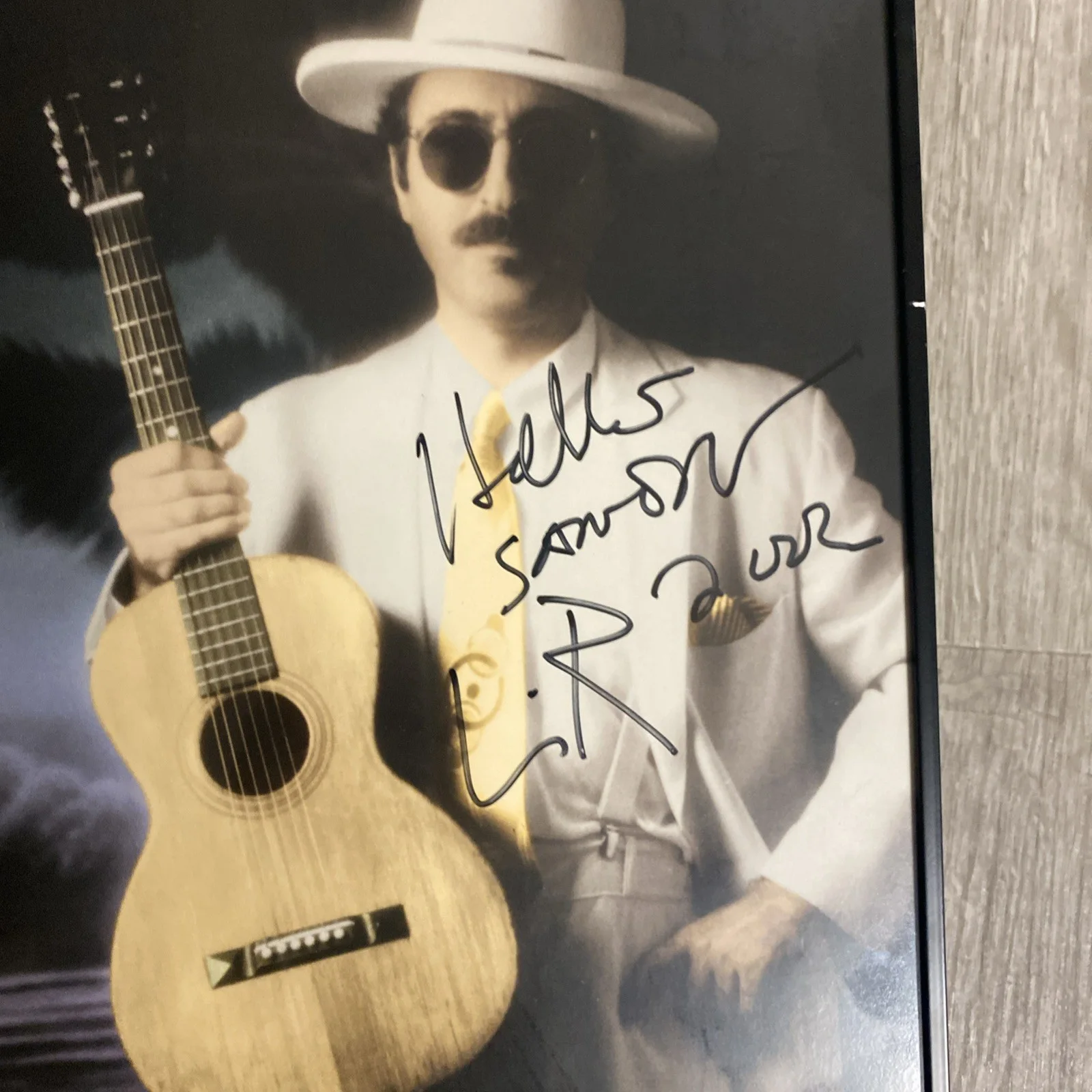 Leon Redbone — Leon Redbone Signed and Framed Concert Poster Summer Concert Series 2002 9.5x19”, image 2
