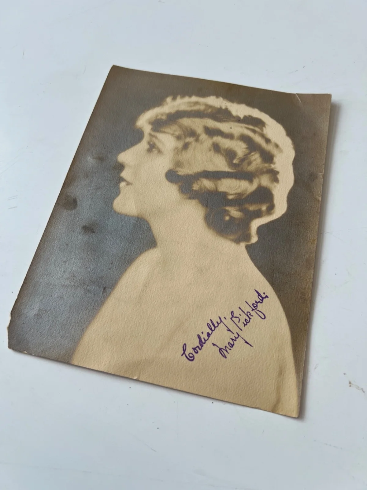 Mary Pickford Silent Film Star, Rare Hand Autographed Black and White Photo, изображение 5