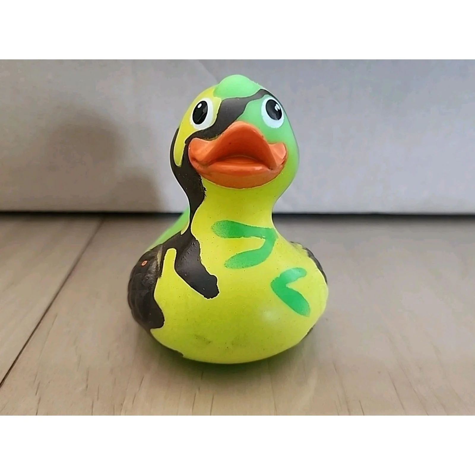 Phil Robertson — 3" Camouflage Rubber Duck Autographed by Phil Robertson of Duck Dynasty, image 3