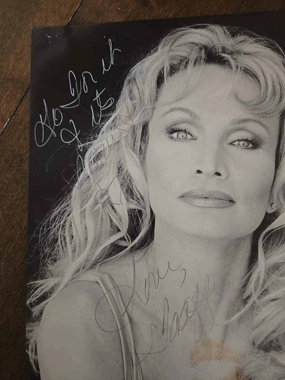 Taaffe O'Connell — B Movie Actress Taaffe O'Connell Kiss and Signed Autographed 8x10 Photograph, изображение 3