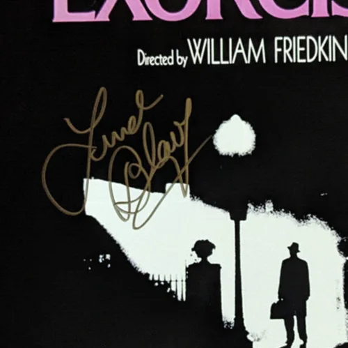 LINDA BLAIR Signed The EXORCIST 11x17 Movie POSTER HORROR BAS QR G, изображение 2