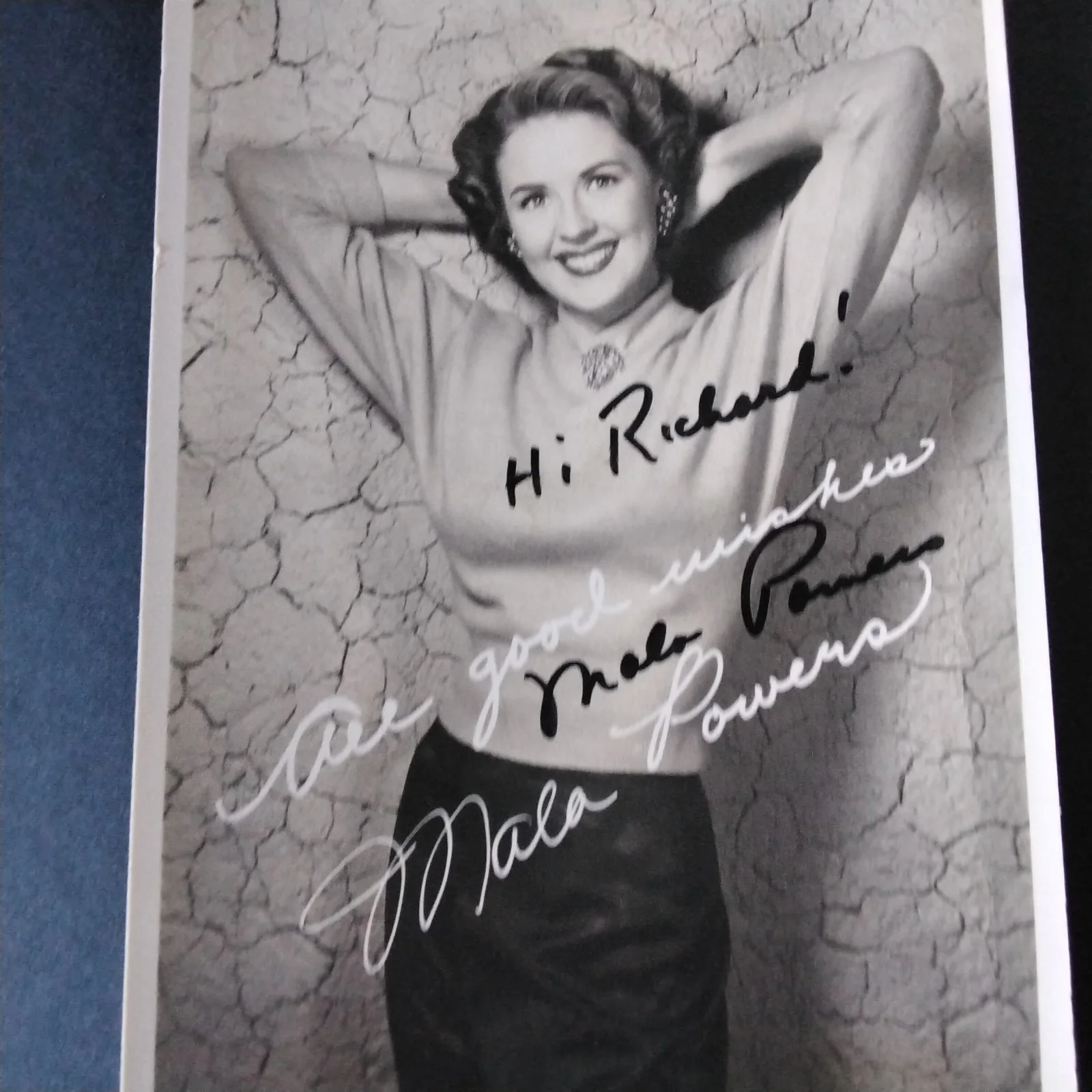 Mala Powers SIGNED DW Photo Film Actress Cyrano de Bergerac Edge of Doom Outrage, image 2