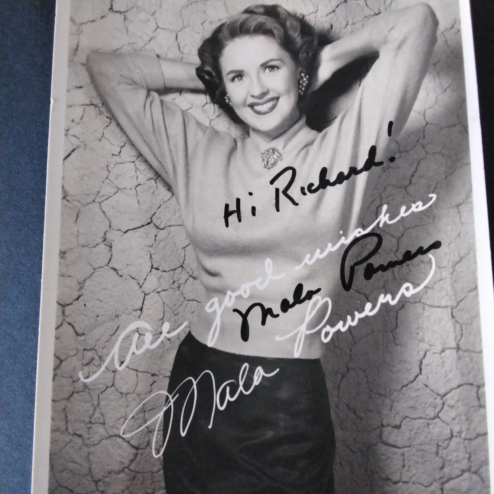 Mala Powers SIGNED DW Photo Film Actress Cyrano de Bergerac Edge of Doom Outrage, image 3