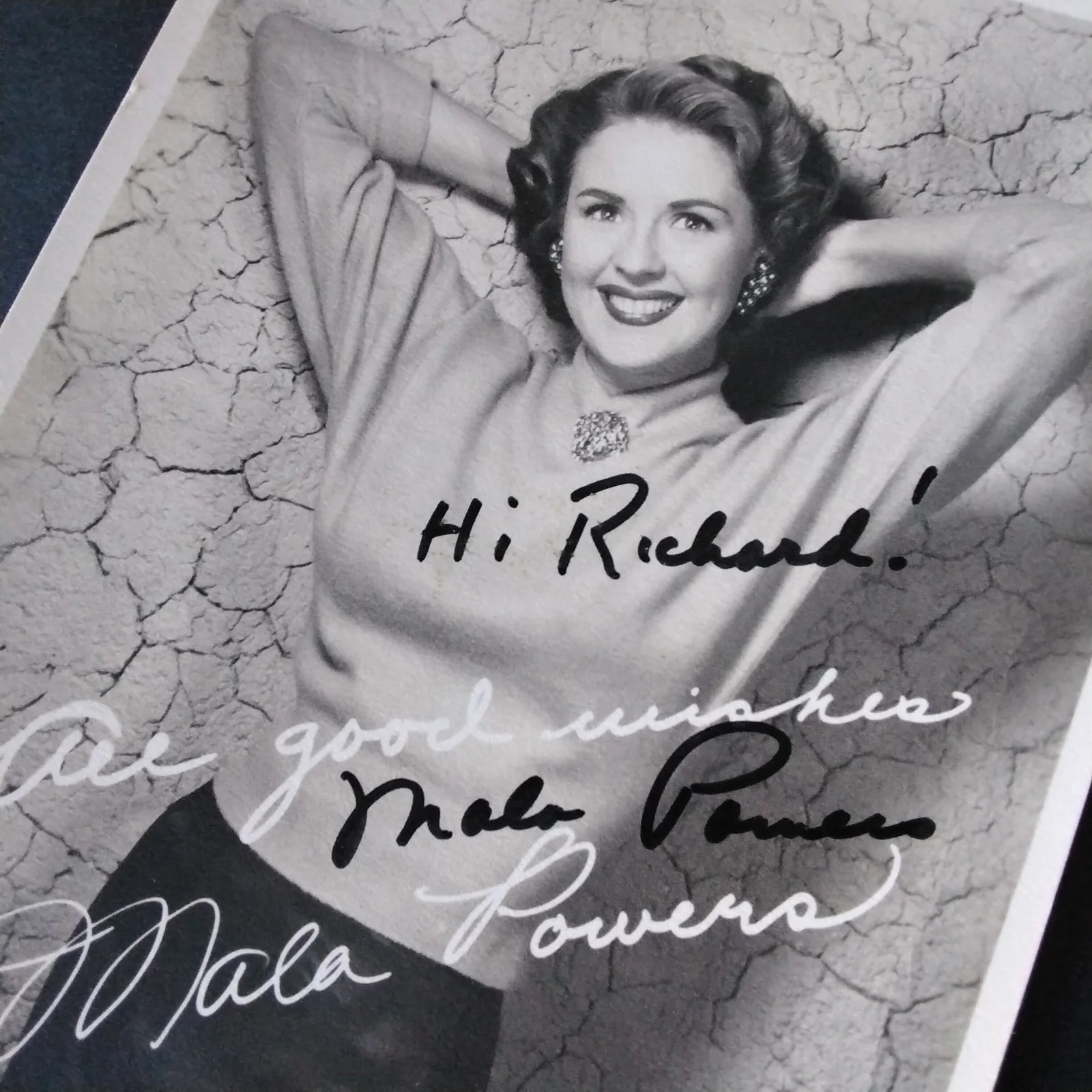 Mala Powers SIGNED DW Photo Film Actress Cyrano de Bergerac Edge of Doom Outrage, image 5