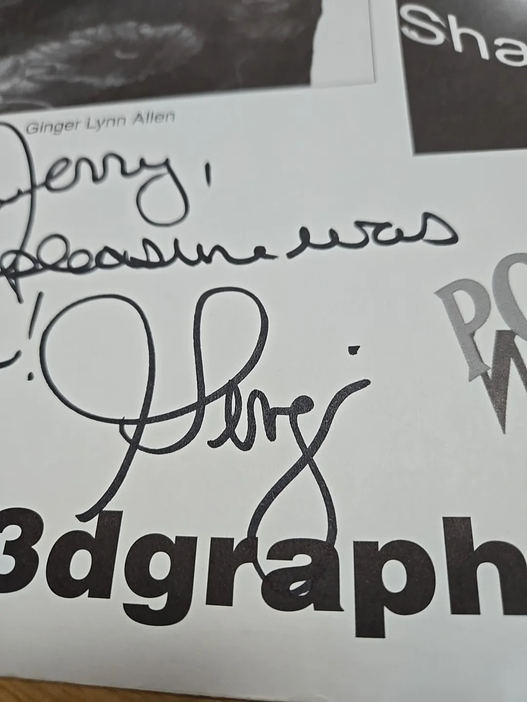 Ginger Lynn — Hot Sexy Ginger Lynn Signed 10 X 13 Authentic Autograph Adult Star, image 3