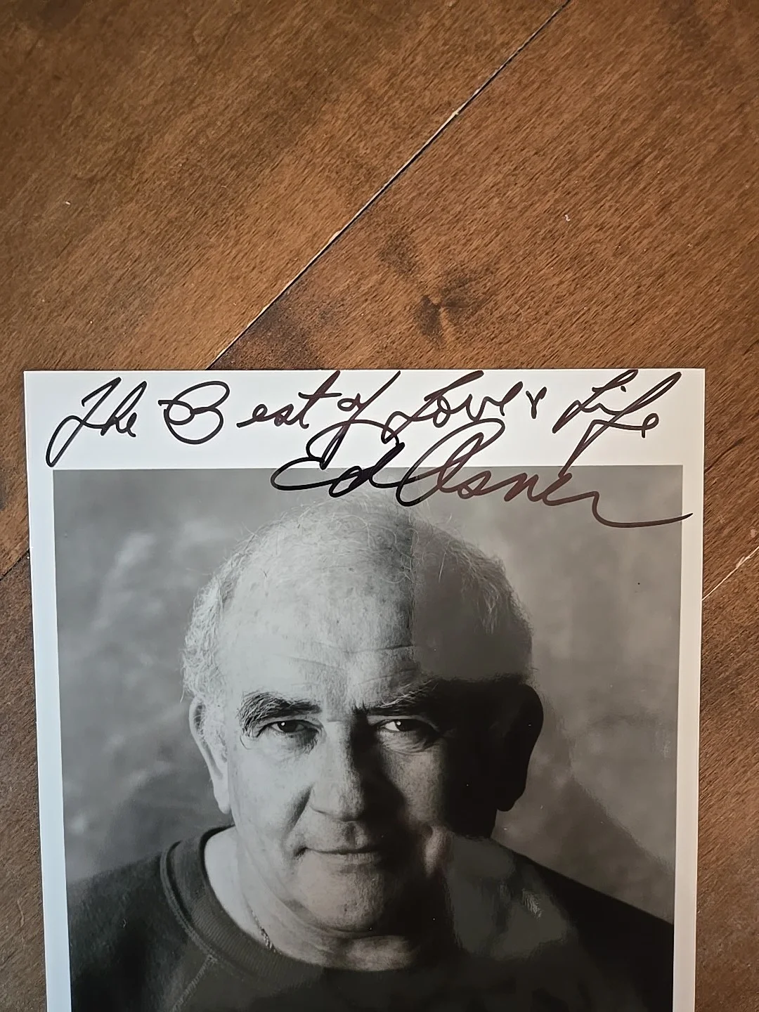 Ed Asner — ED ASNER (Mary Tyler Moore/Lou Grant/The Gathering) Signed 8 X 10 B & W Photo, изображение 2