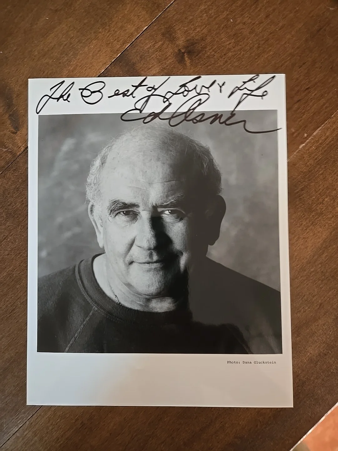 Ed Asner — ED ASNER (Mary Tyler Moore/Lou Grant/The Gathering) Signed 8 X 10 B & W Photo, изображение 3