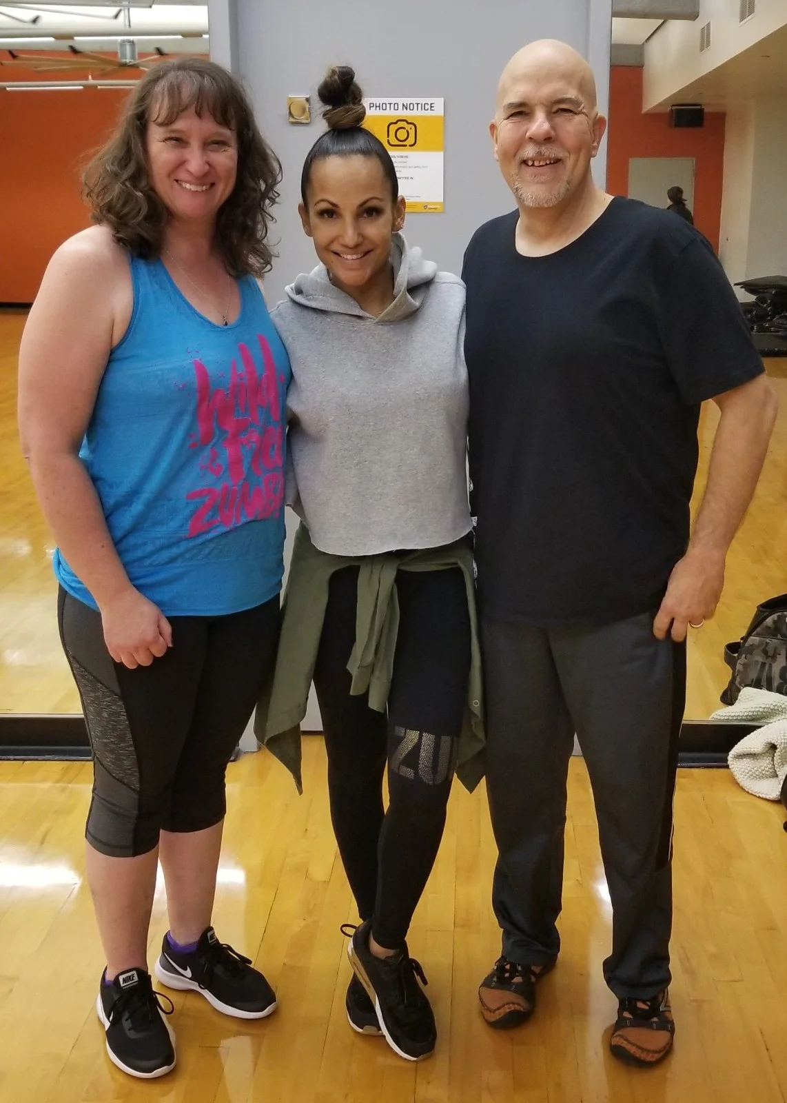 Gina Grant — Autographed Gina Grant Zumba Banner LET IT MOVE YOU Vinyl, image 4