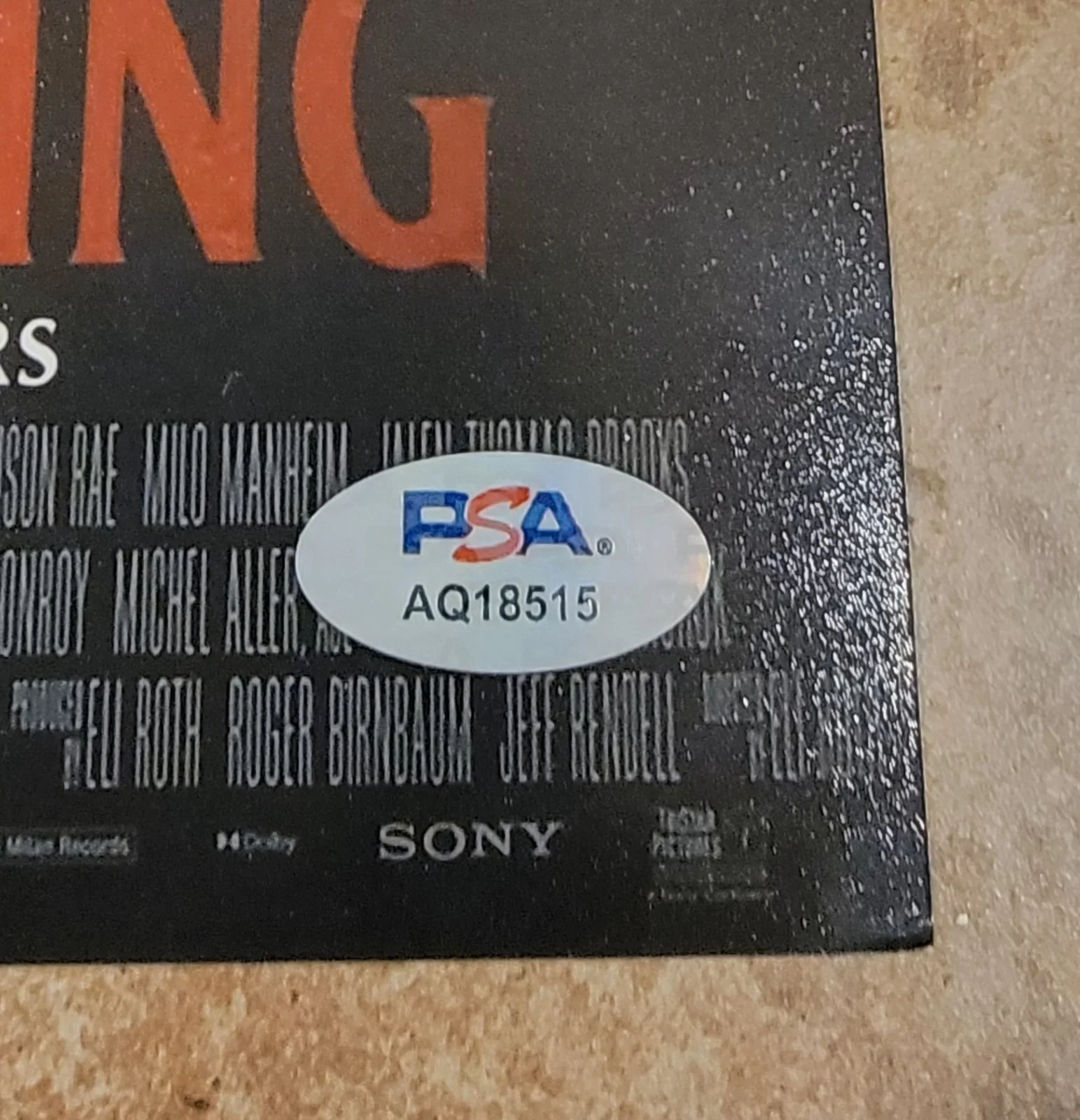 Eli Roth — Eli Roth signed 8x10 photo PSA DNA autograph Thanksgiving, изображение 2