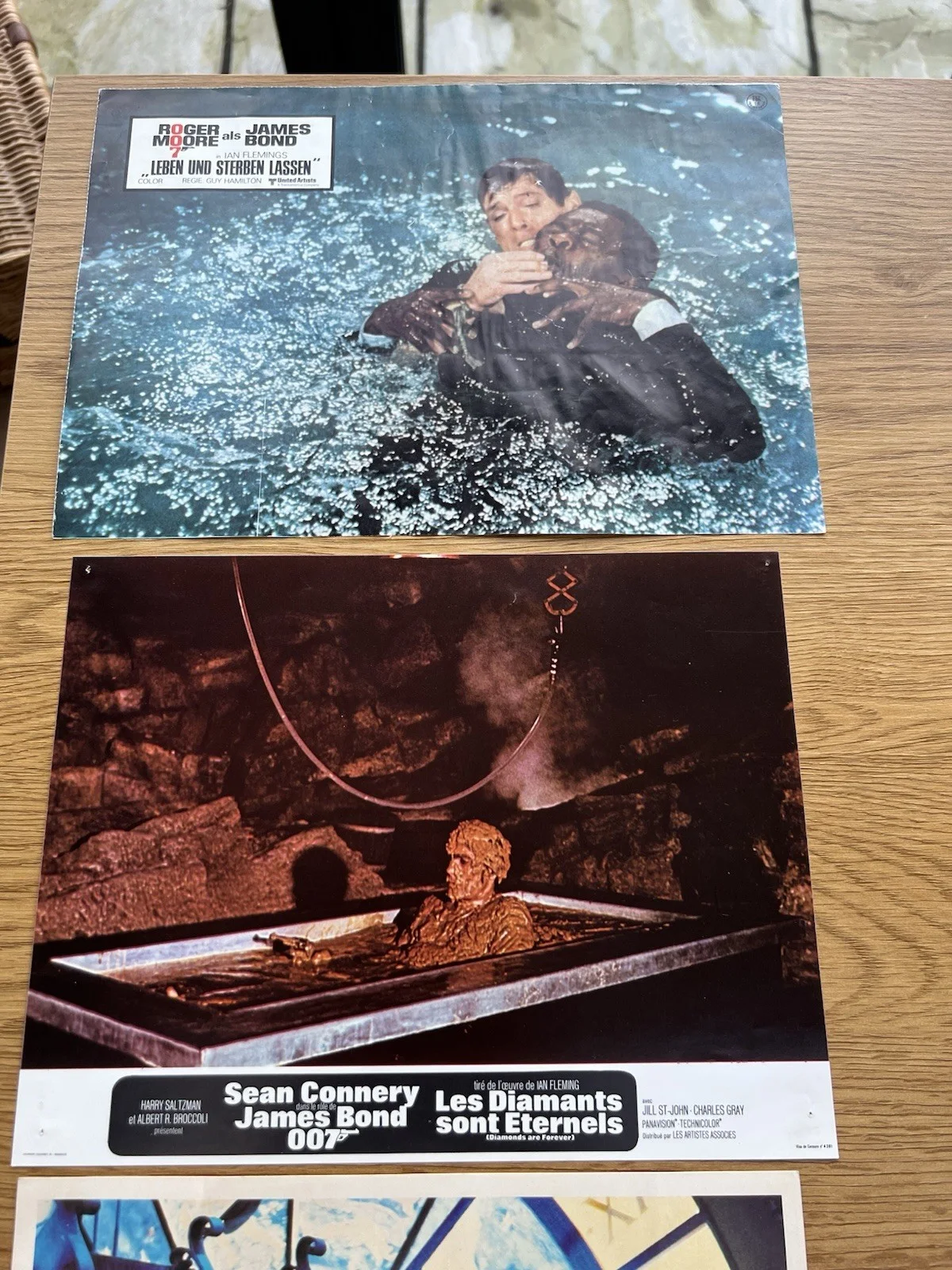 Four Original James Bond Lobby Cards / FOH Stills, изображение 3