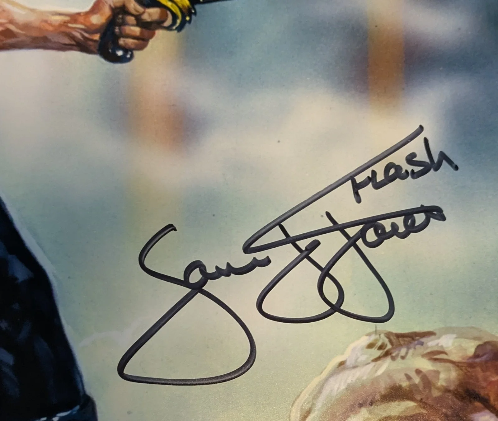 1980 Flash Gordon Sam Jones Signed 16x20 Photo Autograph Sci-fi Cult Classic, изображение 2